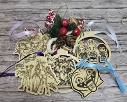 Комплект Коледни украси КPOP Demon Hunters