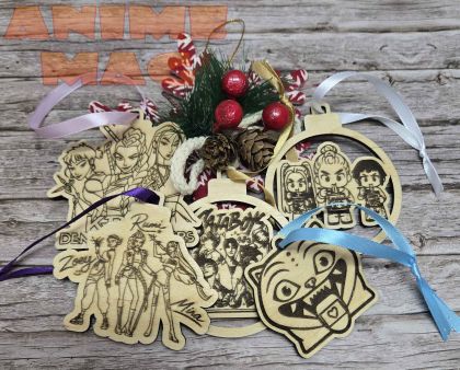 Комплект Коледни украси КPOP Demon Hunters