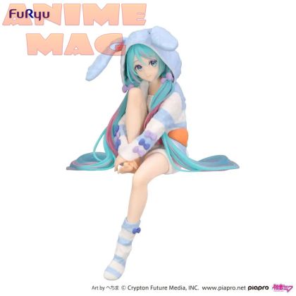  Фигурка Hatsune Miku Rabbit Ear Hood Pajama Blue