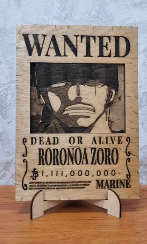 Декорация Roronoa Zoro Wanted One Piece