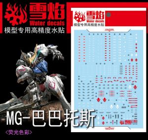 Fluorescent Water Decals For 1/100 MG Barbatos