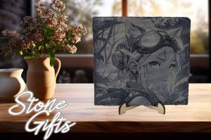 Girl with cat ears Slate