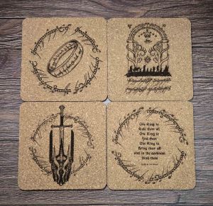 Комплект подложки за чаши Lord of the Rings